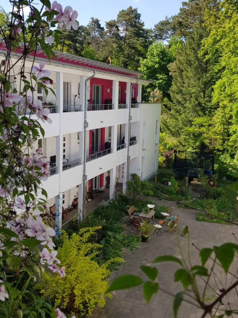 Blick auf den linken Flügel des Beginenhofes Bielefeld.